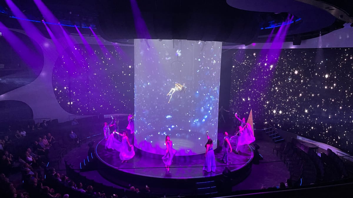 The Edge-class theater on Celebrity Apex — production-show venue across the class.