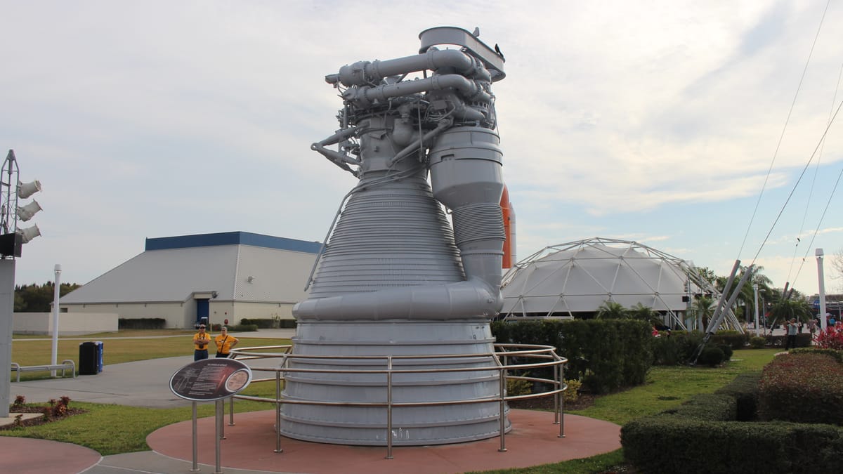 The Rocket Garden at Kennedy Space Center.